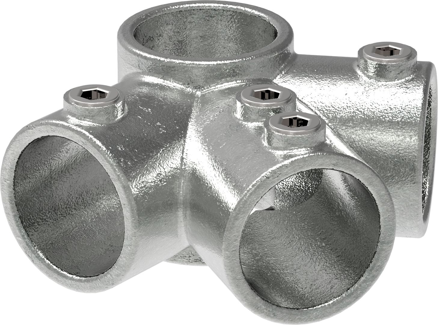 Rohrverbinder - Firststueck 27-5° - 191 - 26-9 - 48-3 mm mm - 3-4- - 1 1-2- - Feuerverzinkt u. Elektrogalvanisiert-191