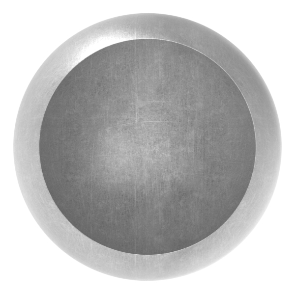 Abschlusskugel Ø 60 mm - fuer Ø 48-3 mm- Stahl S235JR- roh-30-2808.8