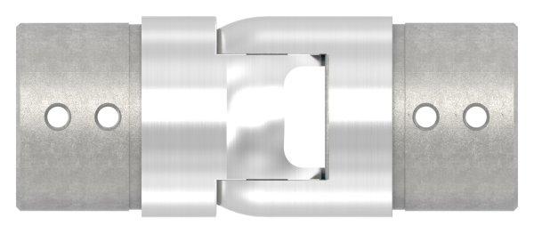 Verbinder flexibel - aufwaerts 25-55° - fuer Nutrohr Ø 48-3 mm - V2A-12-2308.4