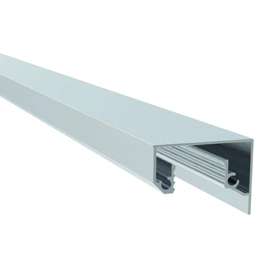Abdeckleiste Aluminium 2500 mm Satin-ELOX fuer Oberholmprofil-89-11AL00262500SE-A.4