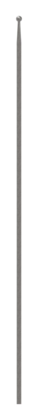 Zaunstab - Laenge- 1000 mm - Material 12x12 mm - Kugel Ø 16 mm - Stahl S235JR- roh-30-1236.8