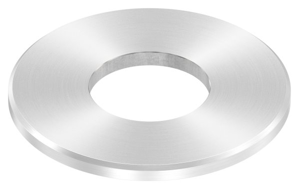 Ankerplatte Masse- 100x6 mm Rundschliff - Fase und Mittelbohrung V2A-11-2270RF.4
