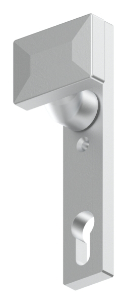 Alu-Tuerdruecker - gekroepft - drehbar - Aluminium EV1-12-3060-D.6
