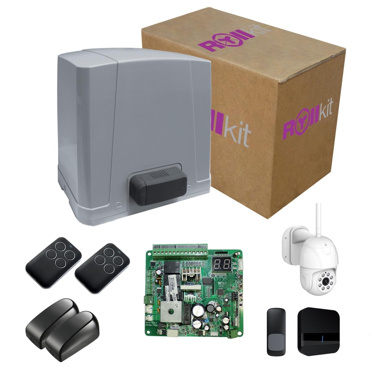 Schiebetorantrieb Set fuer Tore bis 400 kg 24V mit WiFi-Kamera und Lichtschranke-89.DRIFT40SECURITYZKIT