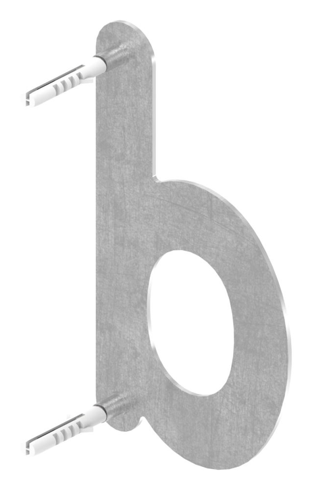 Buchstabe d - klein - Masse- 110 mm x 155 mm - V2A-11-8063.4