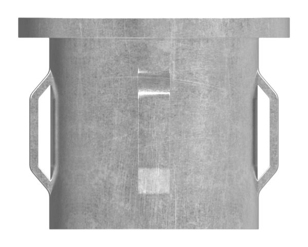 Stahlstopfen flach - fuer Rundrohr Ø 33-7x1-8-2-2 mm - Stahl S235JR- roh-30-2910.8