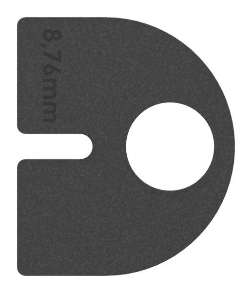 1 Paar Gummis zu Glasklemme 50x40x26 mm AbZ fuer 8-76 mm Glas VSG-10-2109.0