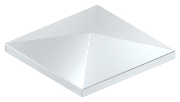 Pfostenkappe Stahl fuer Rohr 120 x 120 mm galvanisch verzinkt-88-11165-120.Z