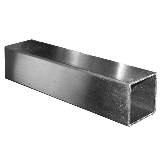Vierkantrohr Edelstahl AISI 304 30x30x2 mm Laenge 6000 mm Schliff-89-11A30X30X26000-A.4