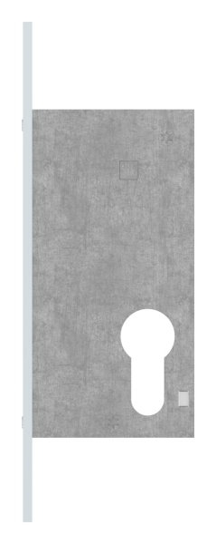 Rohrrahmen-Riegelschloss Zinkdruckguss Dornmass 40 mm Riegelausschluss 22 mm fuer Profilzylinder-88-1140111.40