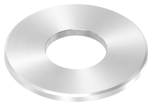 Ankerplatte Masse- 100x6 mm Rundschliff - Fase und Mittelbohrung V2A-11-2270RF.4