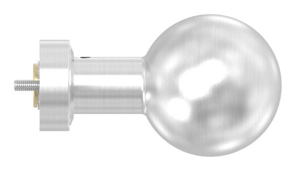 Drueckerknopf V2A Edelstahl Ø 50 mm drehbar gerade ausser Mitte-11-3516.4