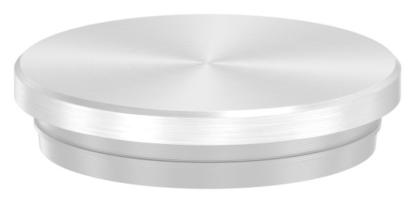 Einsteckkappe Edelstahl V2A fuer Rohr Ø 33-7x2-0 mm flach zum Einschlagen-11-6035.4