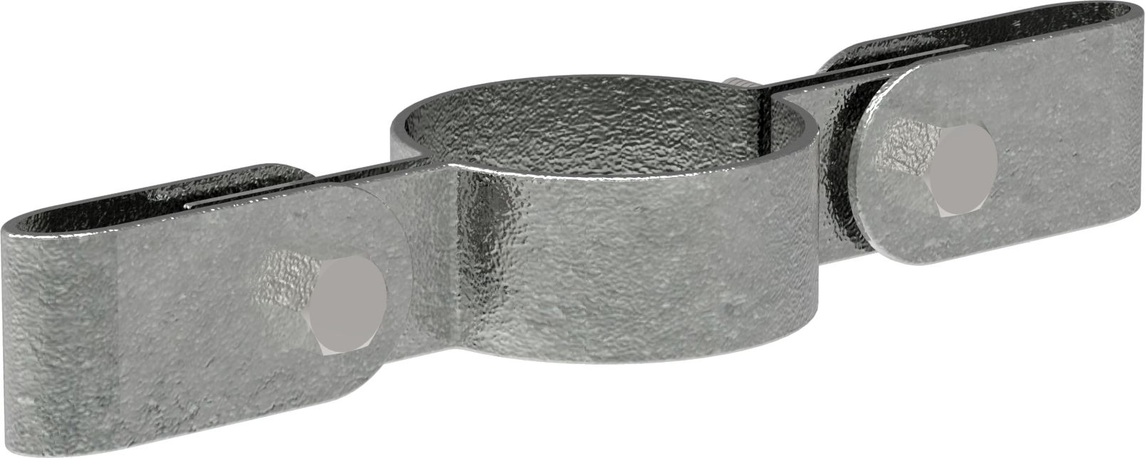 Rohrverbinder Gitterhalter doppelt Ø 42-4 mm -1 1-4- - Temperguss verzinkt - 171C42-171C42