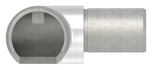 Verlaufsecke 90° - horizontal - fuer Nutrohr Ø 42-4 mm - V4A-12-2318.1
