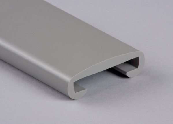 Kunststoffhandlauf fuer 50x8 mm Kunststoff verkehrsgrau Rolle 25 m-88-11F508.004