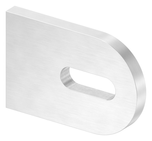 Anschweisslasche Edelstahl V2A 60 x 40 x 6 mm mit Langloch-88-1154111-240G.L