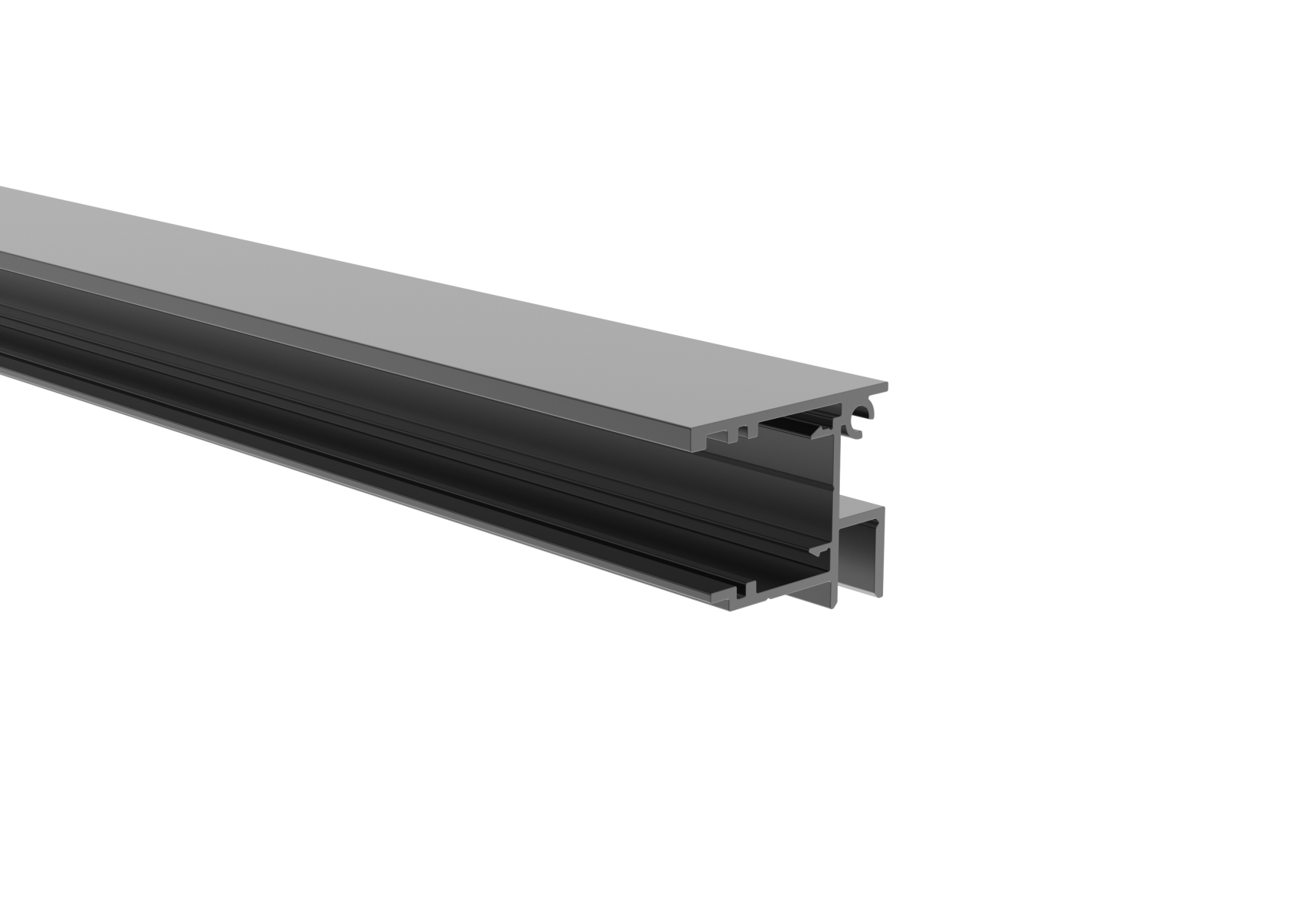 Zaunadapter Aluminium 1500 mm 40x34 mm fuer 20 mm Fuellungen Anthrazit RAL 7016-89-11FGAS201500R7016-A.4