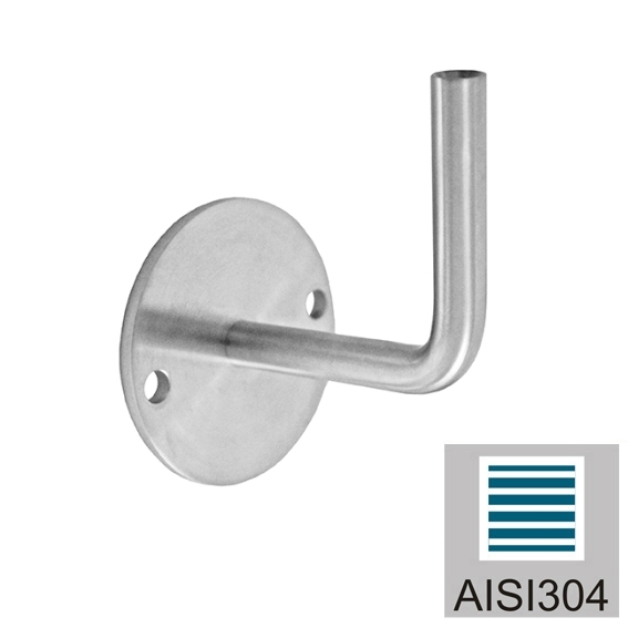 Handlaufhalter Edelstahl V2A geschliffen wandmontiert ohne Sattel-89-11A0114000-A.4