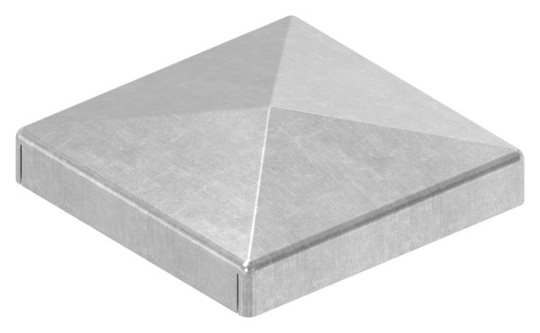Pfeilerbedecker - fuer Quadratrohr - Masse- 40x40 mm - Stahl S235JR- roh-30-2451.8