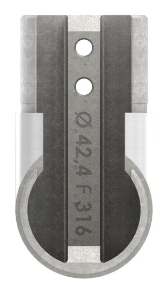 Rahmenecke 90° - vertikal - fuer Nutrohr Ø 42-4 mm - V4A-12-2315.1