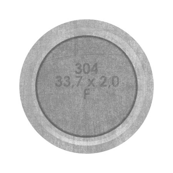 Handlaufstuetze aus einem Stueck fuer  33-7x2-0 mm V2A-11-3860.4