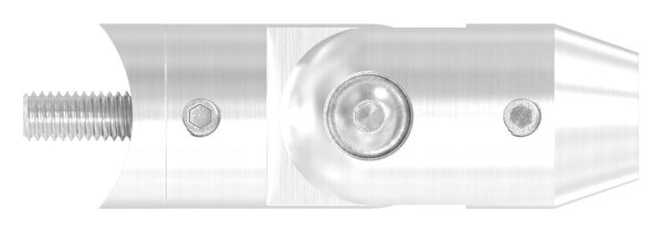 Querstabhalter V2A Edelstahl mit Gelenk – Anschluss 33-7 mm fuer Rundstaebe 10 mm inkl- Schrauben-11-1614.4