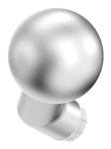 Alu-Tuerknopf gekroepft mit Kugel Ø 55 mm-12-3015.6