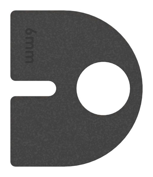 1 Paar Gummis zu Glasklemme 50x40x26 mm AbZ fuer 6 mm Glas ESG-10-2106.0
