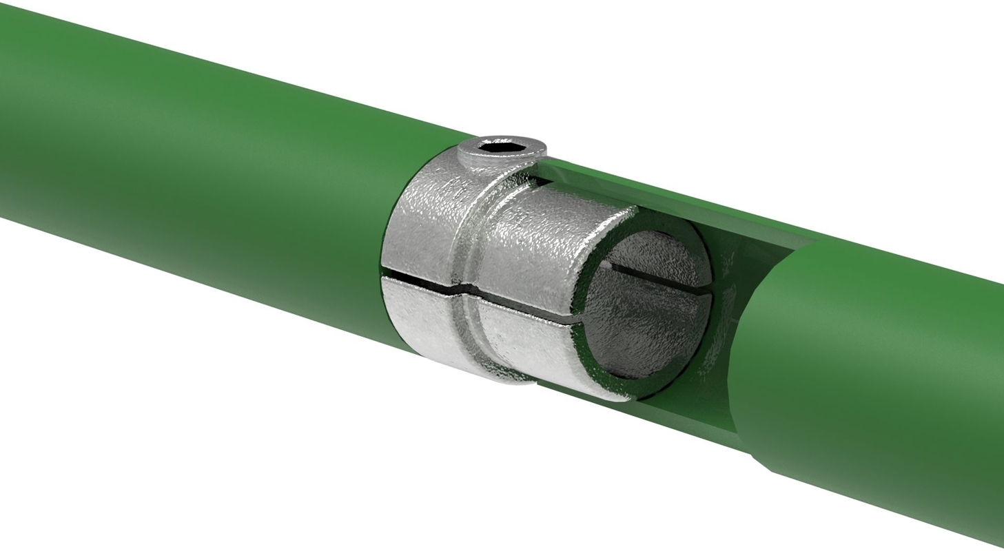 Rohrverbinder - Verbindungsstueck innen - 150 - 26-9 mm - 48-3 mm - 3-4- - 1 1-2- - Feuerverzinkt u. Elektrogalvanisiert-150