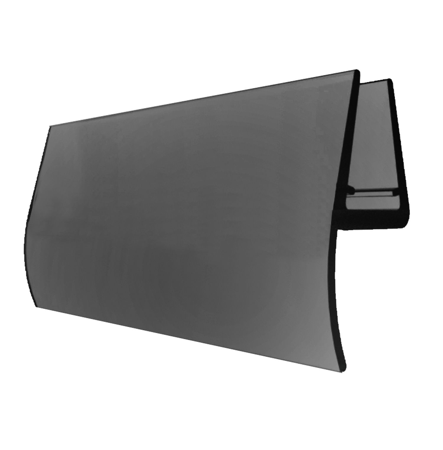 Dichtungsleiste H-Profil fuer Glastuer unten- 6-8 mm Glasstaerke- schwarz 3000mm-89-11GSBLACKDT18NT-A.4