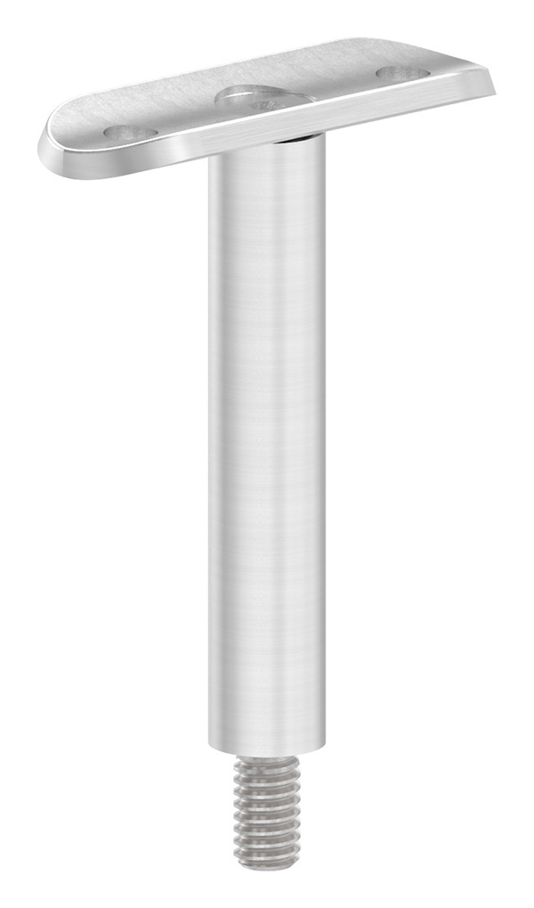 Edelstahl Traegerstift Ø 14 mm mit Halteplatte Anschluss- 42-4 mm - Aussengewinde M8 - V2A-11-3827.4