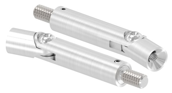 Gelenkstift Edelstahl V4A Ø 14 mm- L 76 mm- M8 - M6 Gewinde- 360° drehbar-88-1150232-V4A.V