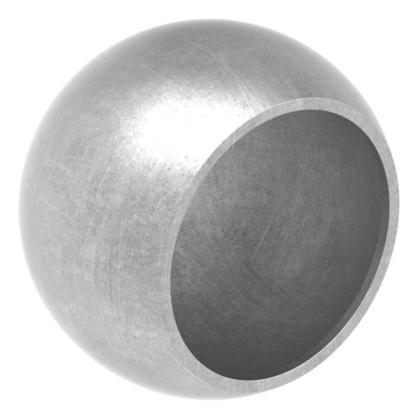 Abschlusskugel Ø 45 mm - fuer Ø 33-7 mm- Stahl S235JR- roh-30-2806.8