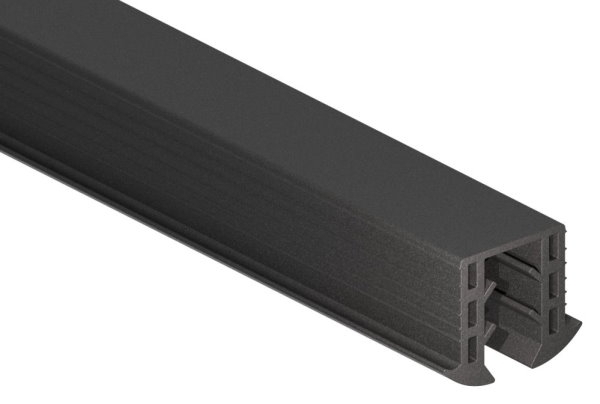 Gummieinlage - fuer Glas- 8-00-10-76 mm - fuer Nut- 24x24 mm - Laenge- 3000 mm - Kautschuk-12-2050.0