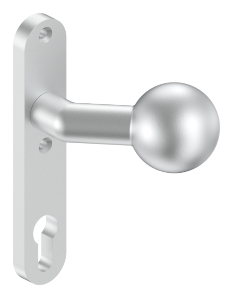 Alu-Tuerknopf - mit Kugel Ø 55 mm - Aluminium EV1-12-3058.6