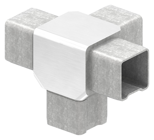 T-Verbinder V4A fuer Rohr 40x40x3 mm steckbar-88-1110154040.3
