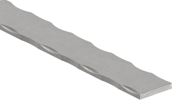 Flacheisen Stahl roh 40 x 6 mm L = 3000 mm Kanten gehaemmert-88.112004