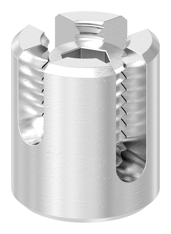 Kreuzklemme Edelstahl V4A fuer Seil Ø 5 mm Aussenbereich-88.11100071005