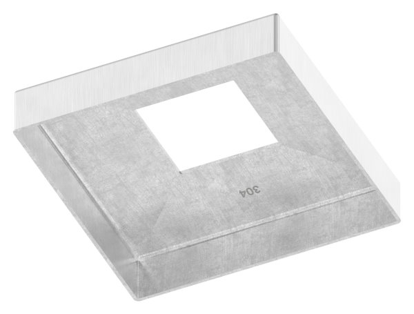 Abdeckrosette Ø 45x11 mm fuer Glasgelaender-Bodenklemme Ø 40 mm V2A-11-2706-A.4