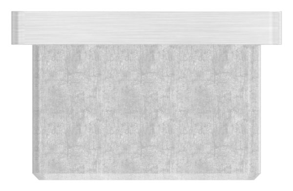 Endkappe fuer Rohr 40x40x3-0 mm zum Kleben V2A-11-2412-A.4
