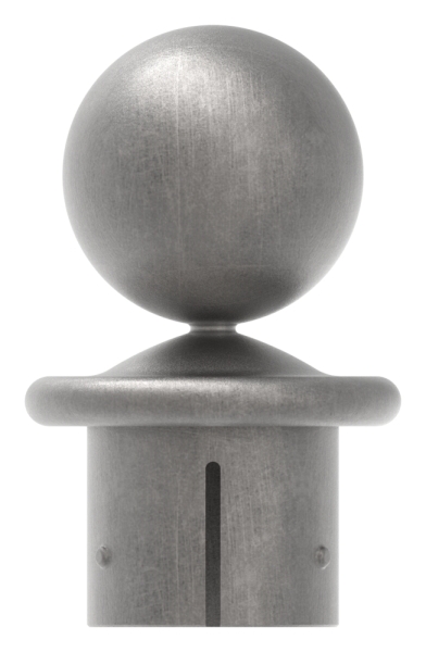 Kugelrohrknopf fuer Ø 60-3x2-5-2-9 mm - Stahl S235JR- roh-30-2803.8