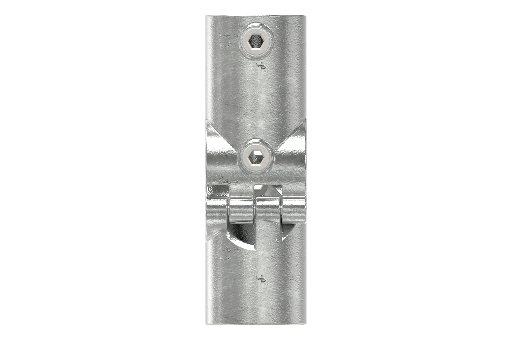 Rohrverbinder - Kreuzstueck aufklappbar - 119D48-V - 48-3 mm - 1 1-2- - Feuerverzinkt u. Elektrogalvanisiert-119D48-V