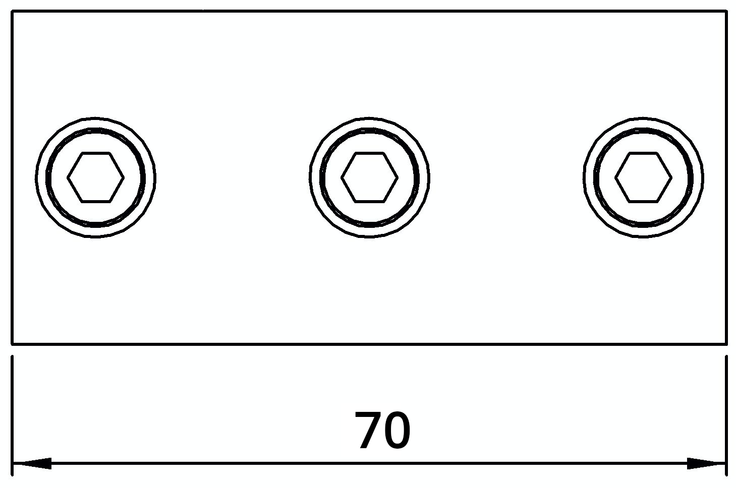 Rohrverbinder - Kreuzstueck durchgehend - 119T21 - 21-3 mm - 1-2- - Feuerverzinkt u. Elektrogalvanisiert-119T21