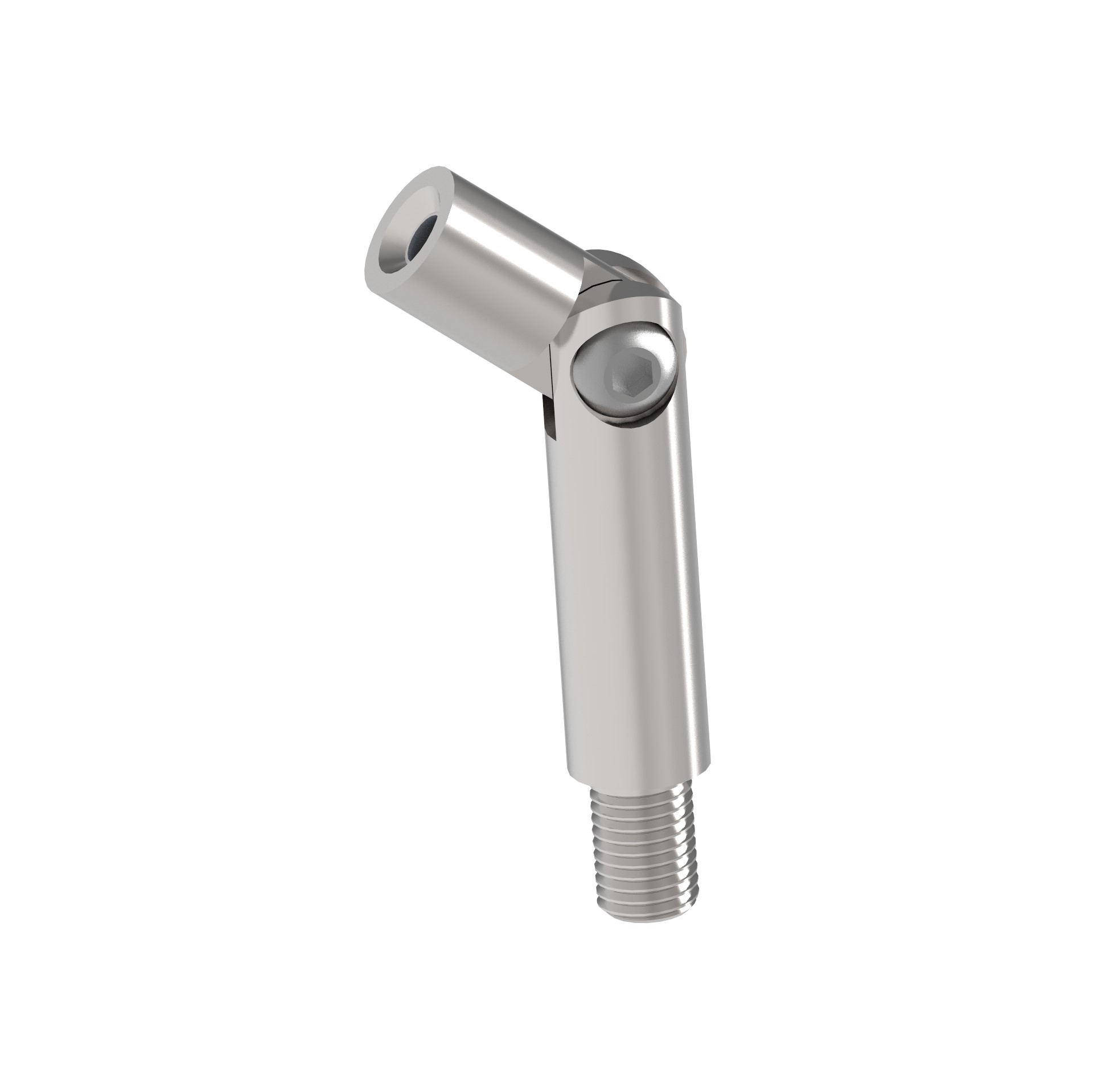 Edelstahl Gelenkstift Ø 14 x 75 mm - verstellbar - M8 Aussen- - M6 Innengewinde -V2A-11-2182-A.4