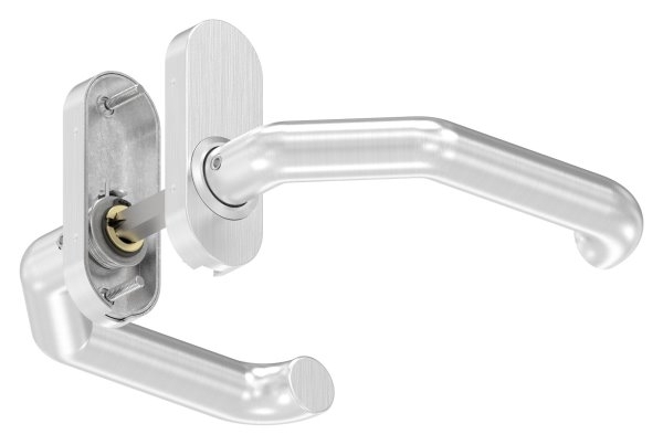 Tuerdruecker-Paar V2A Edelstahl 8mm Drueckerstift Tuerstaerke 30-60mm-11-3525.4