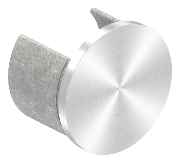 Endkappe - flache Ausfuehrung - fuer Nutrohr Ø 48-3 mm - V2A-12-2301.4