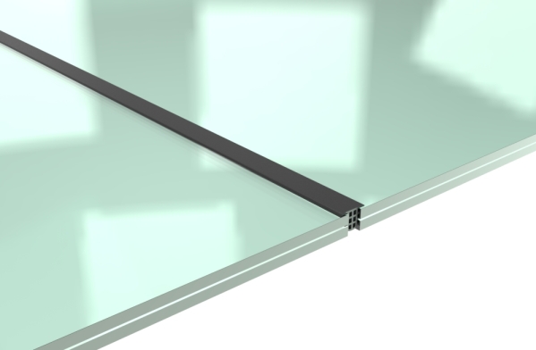 Zwischendichtung EPDM schwarz L = 3000 mm fuer Glas 16-76–21-52 mm-88-11VDE-GD.3000