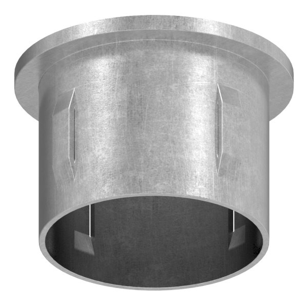 Stahlstopfen - mit M8 - flach - fuer Rohr Ø 42-4 x 3-0-3-5 mm - Stahl -Roh- S235JR-30-2967.8