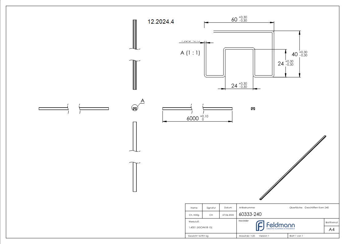 Rechteck-Nutrohr Ø 60 x 40 x 1-5 mm mit Nut 24x24 mm á 6 m-12-2024.4